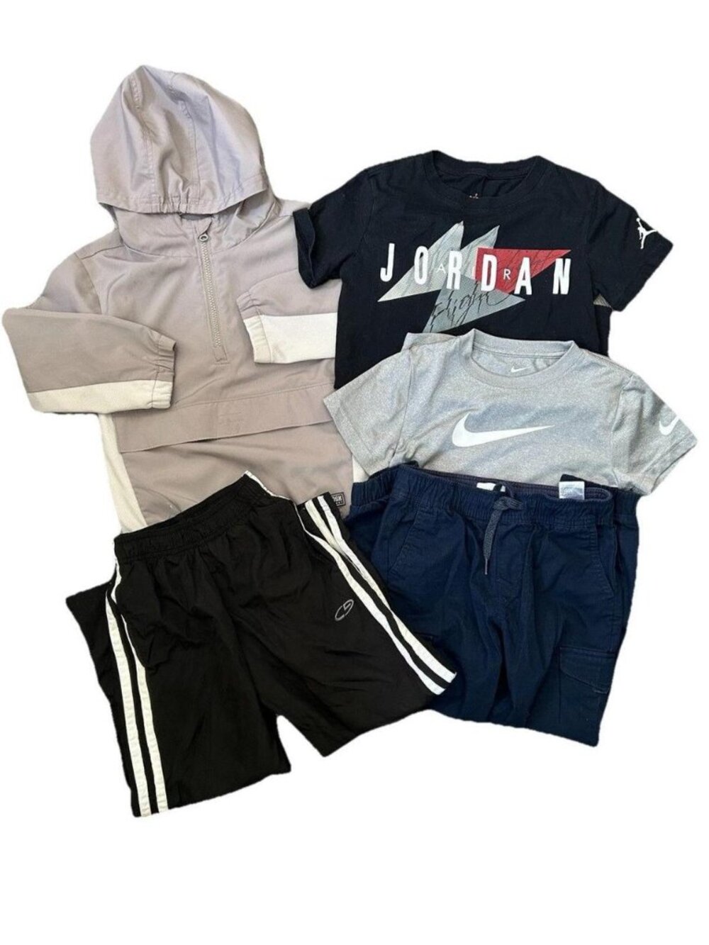Nike Jordan Boys Small 6 7 Kids Clothing Lot 5pc Jacket Shirt Shorts Athletic